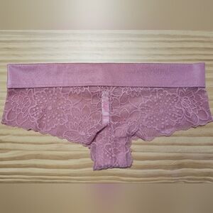 PINK Victoria's Secret Pink Floral Lace Cheekster Panties Size S